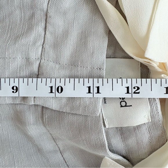 Aritzia Wilfred Allant Gray Linen Blend Cropped Pants - Picture 13 of 13